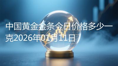 中国黄金金条今日价格多少一克2026年01月11日