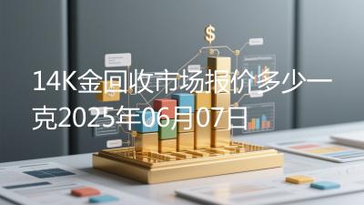 14K金回收市场报价多少一克2025年06月07日