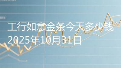 工行如意金条今天多少钱2025年10月31日