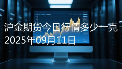 沪金期货今日行情多少一克2025年09月11日