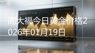 周大福今日黄金价格2026年01月19日