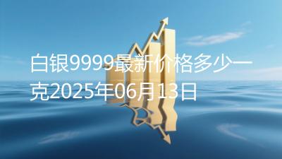 白银9999最新价格多少一克2025年06月13日