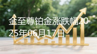 金至尊铂金涨跌幅2025年06月17日