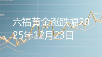 六福黄金涨跌幅2025年12月23日