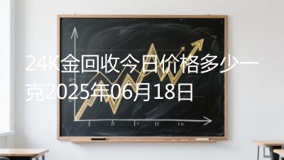 24K金回收今日价格多少一克2025年06月18日