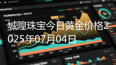 城隍珠宝今日黄金价格2025年07月04日