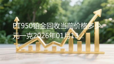 PT950铂金回收当前价格多少元一克2026年01月13日