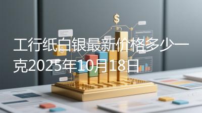 工行纸白银最新价格多少一克2025年10月18日