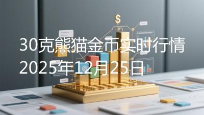30克熊猫金币实时行情2025年12月25日