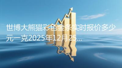 世博大熊猫彩色金条实时报价多少元一克2025年12月25日