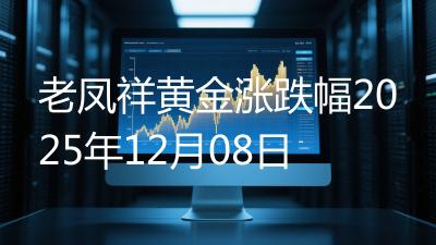 老凤祥黄金涨跌幅2025年12月08日