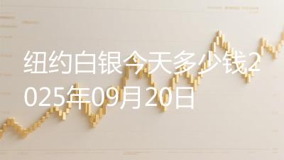 纽约白银今天多少钱2025年09月20日