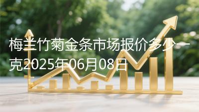梅兰竹菊金条市场报价多少一克2025年06月08日