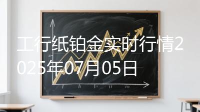 工行纸铂金实时行情2025年07月05日