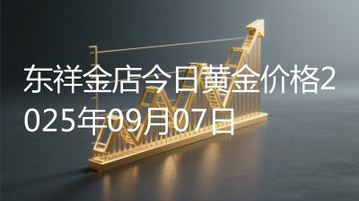 东祥金店今日黄金价格2025年09月07日
