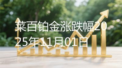 菜百铂金涨跌幅2025年11月01日