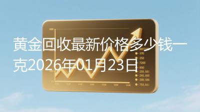 黄金回收最新价格多少钱一克2026年01月23日