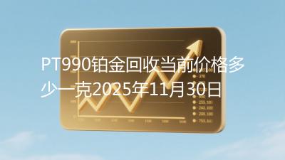 PT990铂金回收当前价格多少一克2025年11月30日