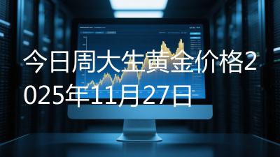 今日周大生黄金价格2025年11月27日