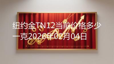 纽约金TN12当前价格多少一克2026年02月04日
