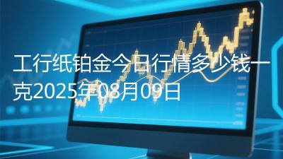 工行纸铂金今日行情多少钱一克2025年08月09日
