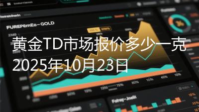 黄金TD市场报价多少一克2025年10月23日