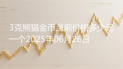 3克熊猫金币当前价格多少元一个2025年06月26日