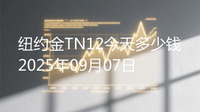 纽约金TN12今天多少钱2025年09月07日