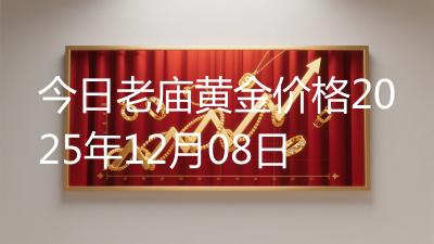 今日老庙黄金价格2025年12月08日
