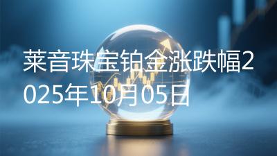 莱音珠宝铂金涨跌幅2025年10月05日