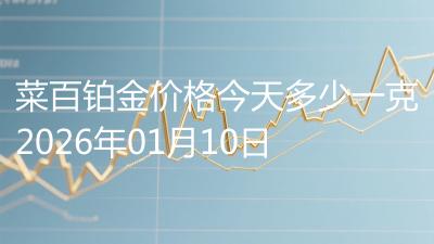 菜百铂金价格今天多少一克2026年01月10日