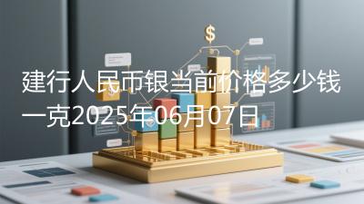 建行人民币银当前价格多少钱一克2025年06月07日