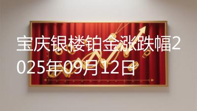 宝庆银楼铂金涨跌幅2025年09月12日