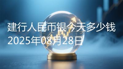 建行人民币银今天多少钱2025年08月28日