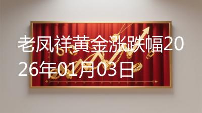老凤祥黄金涨跌幅2026年01月03日