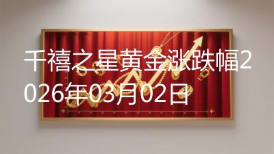 千禧之星黄金涨跌幅2026年03月02日