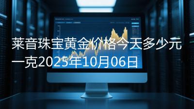莱音珠宝黄金价格今天多少元一克2025年10月06日