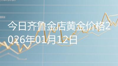 今日齐鲁金店黄金价格2026年01月12日