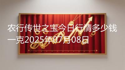 农行传世之宝今日行情多少钱一克2025年07月08日