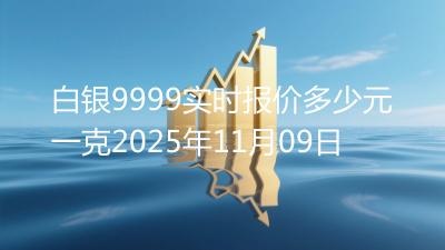 白银9999实时报价多少元一克2025年11月09日