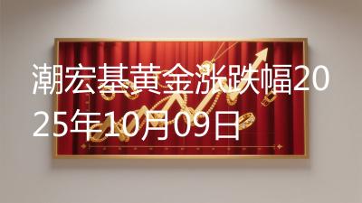 潮宏基黄金涨跌幅2025年10月09日