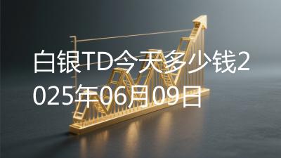 白银TD今天多少钱2025年06月09日