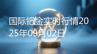 国际钯金实时行情2025年09月02日