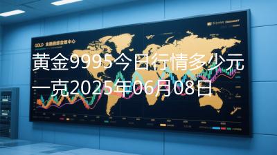 黄金9995今日行情多少元一克2025年06月08日