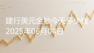 建行美元金钞今天多少钱2025年06月04日