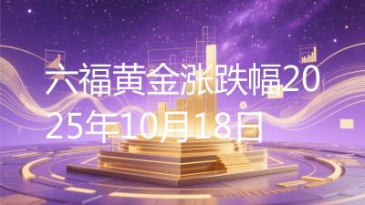 六福黄金涨跌幅2025年10月18日