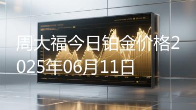 周大福今日铂金价格2025年06月11日