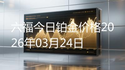 六福今日铂金价格2026年03月24日