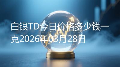 白银TD今日价格多少钱一克2026年03月28日