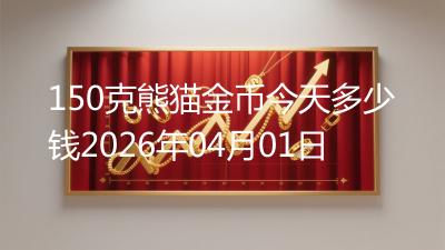 150克熊猫金币今天多少钱2026年04月01日